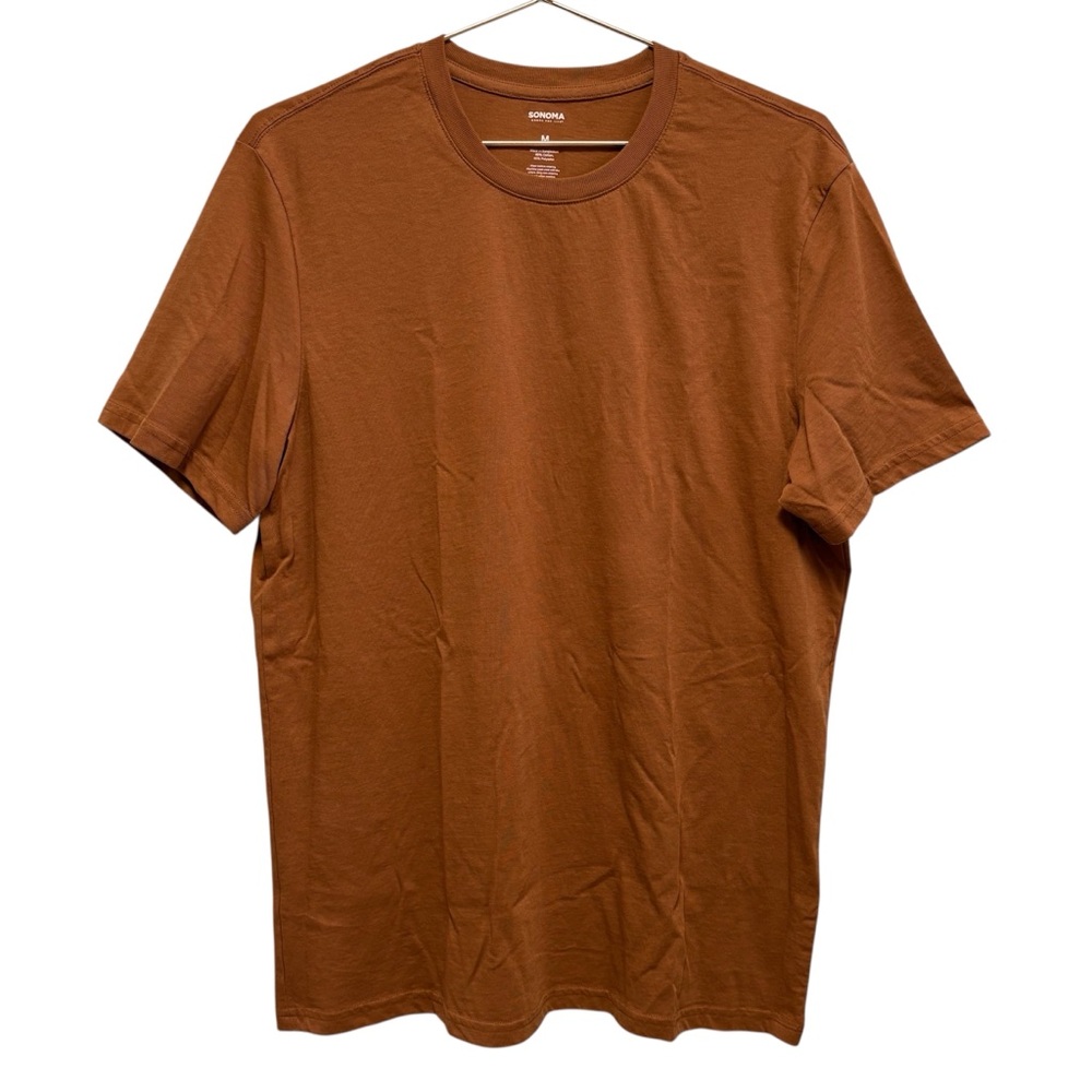 5for20 NWOT Men's Sonoma Goods For Life Supersoft Crewneck Tee Golden Dune